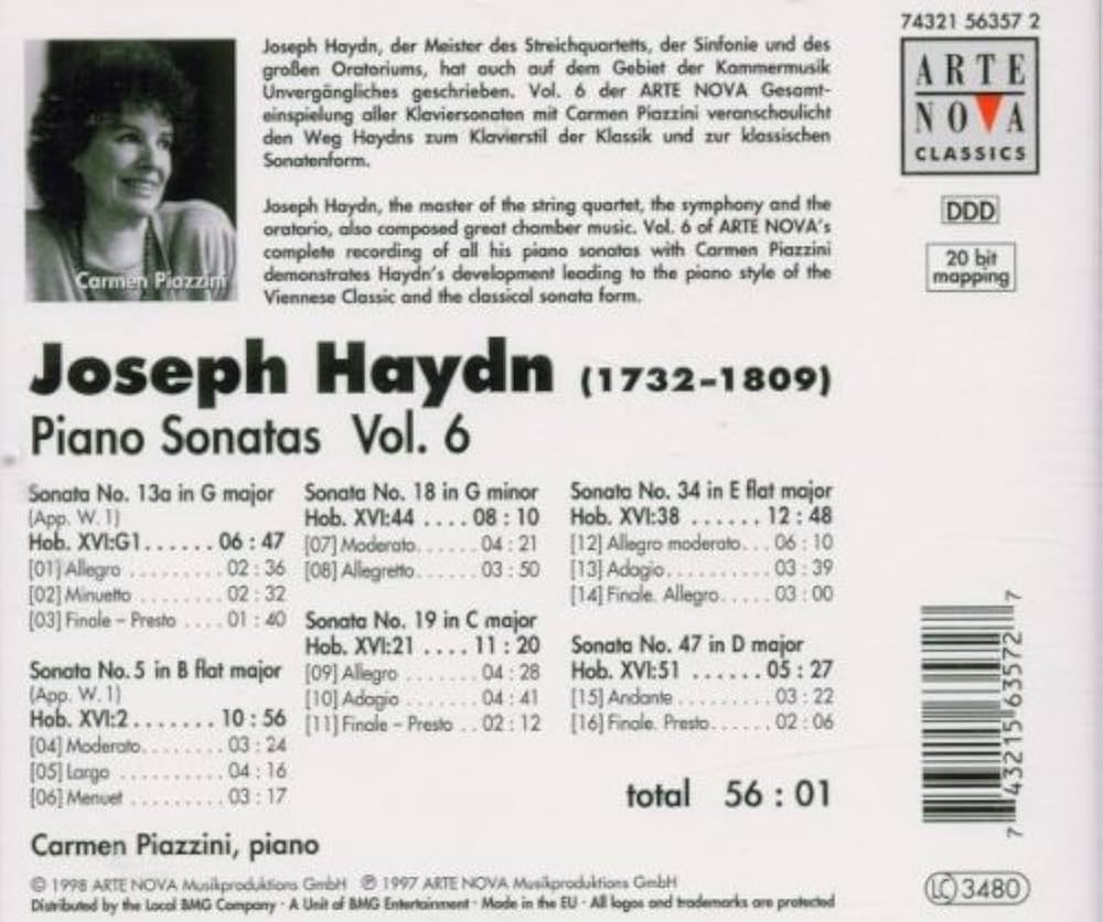 その他 Haydn: 6 Late Piano Sonatas [CD] Franz Joseph Haydn, Glenn Gould - Haydn: 6 Late Piano